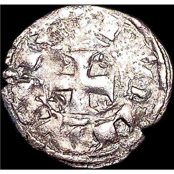 1248-1279 Recon. Portugal AlfonsoIII SIlver Dinero NEARLY UNCIRCULATED
