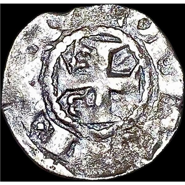 1100's Crusades France Anjou SIlver Denier NEARLY UNCIRCULATED