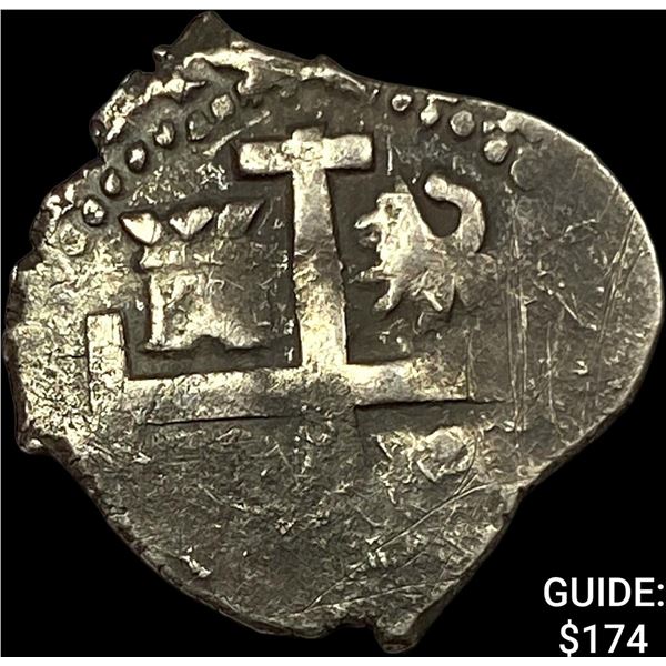 1500's-1600's Spanish Colonial Silver Cob NEARLY UNCIRCULATED
