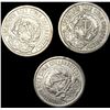 Image 1 : [3 Coins]1923 Soviet Union Silver 10 Kopeks CLOSELY UNCIRCULATED