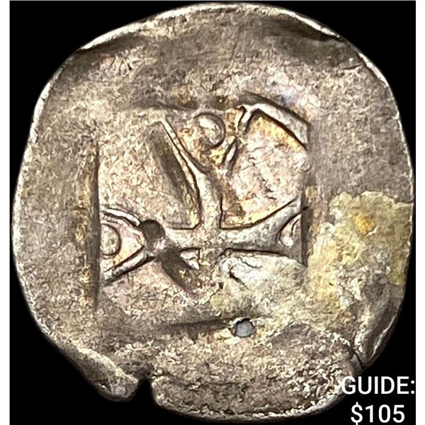 1250-1300 Germany SIlver Hand Heller NEARLY UNCIRCULATED