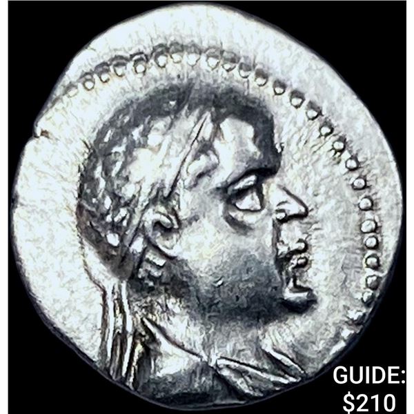 Bactria Eukratides I 170-145 BC Silver Obol CHOICE AU