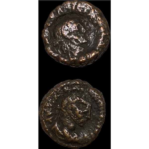 [2 Coins] Roman Egypt 235-284 AD BI Tetradrachm NEARLY UNCIRCULATED