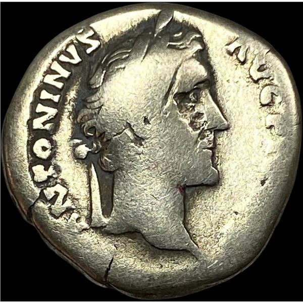 Roman Ant. Pius 138-161 AD Silver Denarius NEARLY UNCIRCULATED