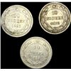 Image 2 : [3 Coins]1923 Soviet Union SIlver 10 Kopeks CLOSELY UNCIRCULATED