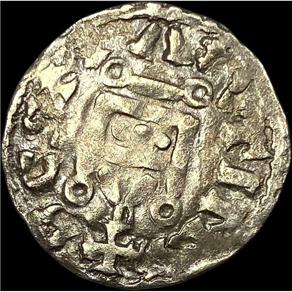 France Abbey of St Martin 1150-1200 Silver Denier NEARLY UNCIRCULATED