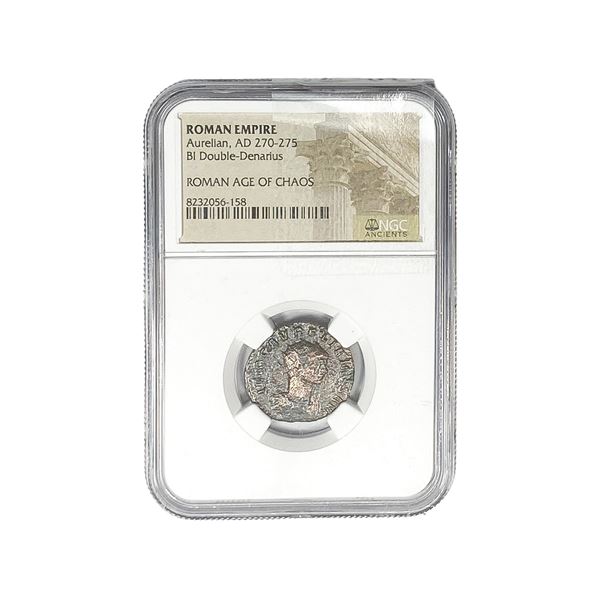 Roman Aurelian, AD 270-275 BI Dbl-Denarius NGC