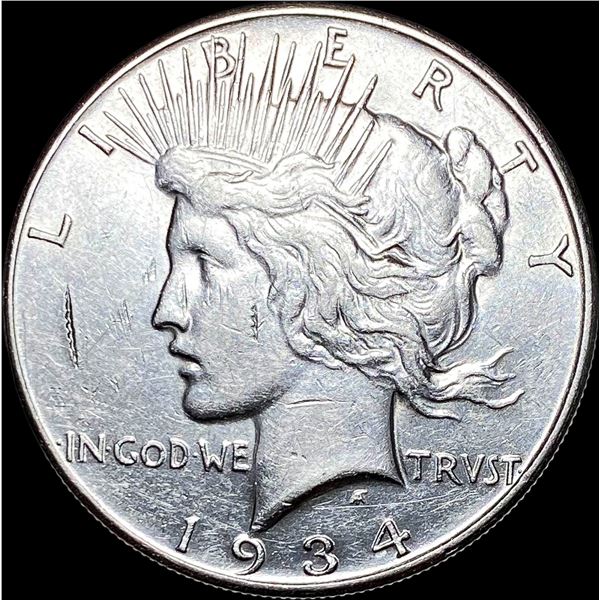 1934-S Silver Peace Dollar CLOSELY  UNCIRCULATED