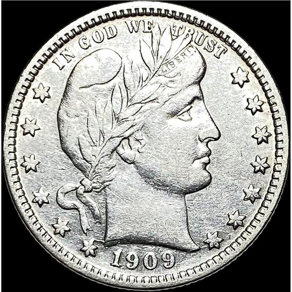 1909-D Barber Silver Quarter CLOSELY  UNCIRCULATED