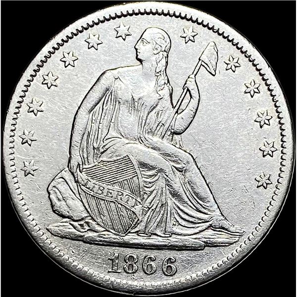 1866-S Seated Liberty Half Dollar CLOSELY  UNCIRCULATED