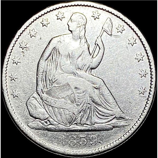 1859-O Silver Half Dollar LIGHTLY CIRCULATED