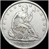Image 1 : 1839 Seated Liberty Half Dollar w/ Drapery  CLOSELY UNCIRCULATED