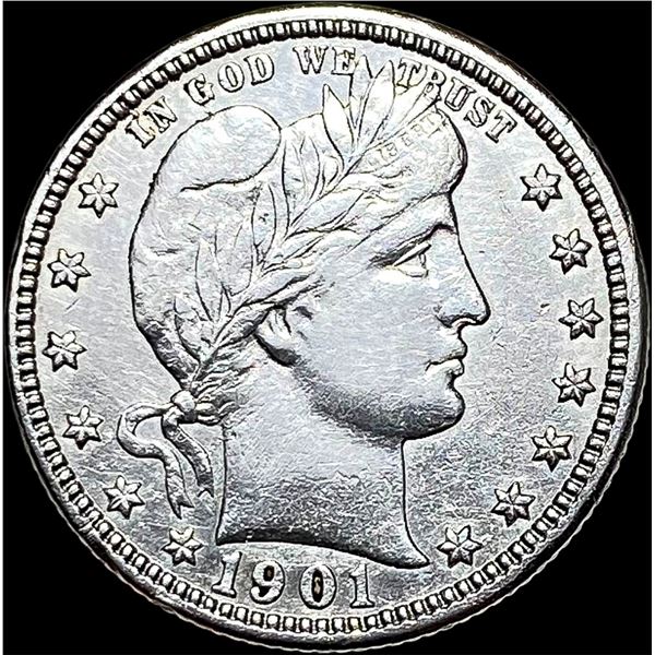1901-O Barber Quarter CLOSELY UNCIRCULATED