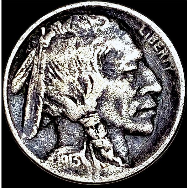 1913 Type 1 Buffalo Nickel LIGHTLY CIRCULATED