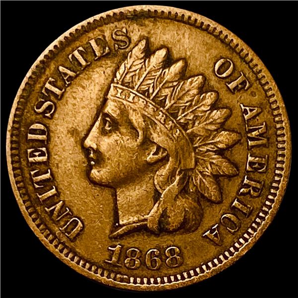 1868 Indian Head Cent NEARLY UNCIRCULATED