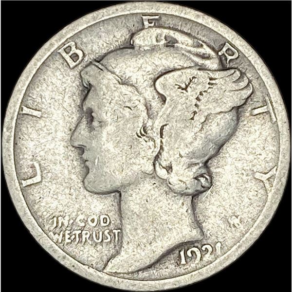 1921 Silver Mercury Dime LIGHTLY CIRCULATED
