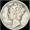 Image 1 : 1921 Silver Mercury Dime LIGHTLY CIRCULATED