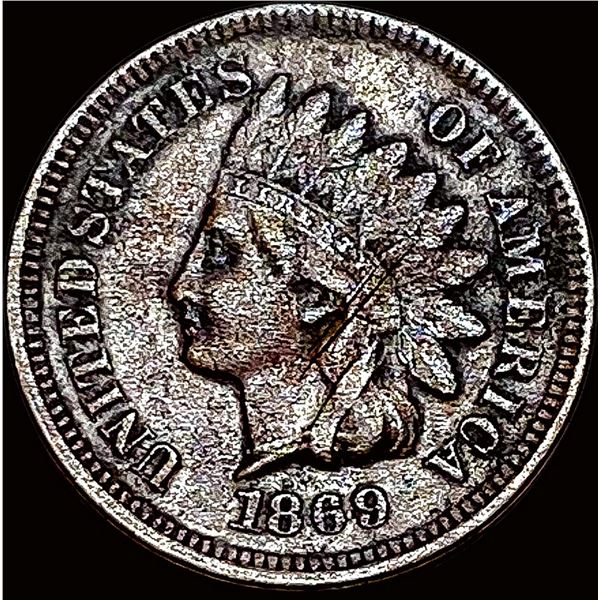 1869 Indian Head Cent NEARLY UNCIRCULATED