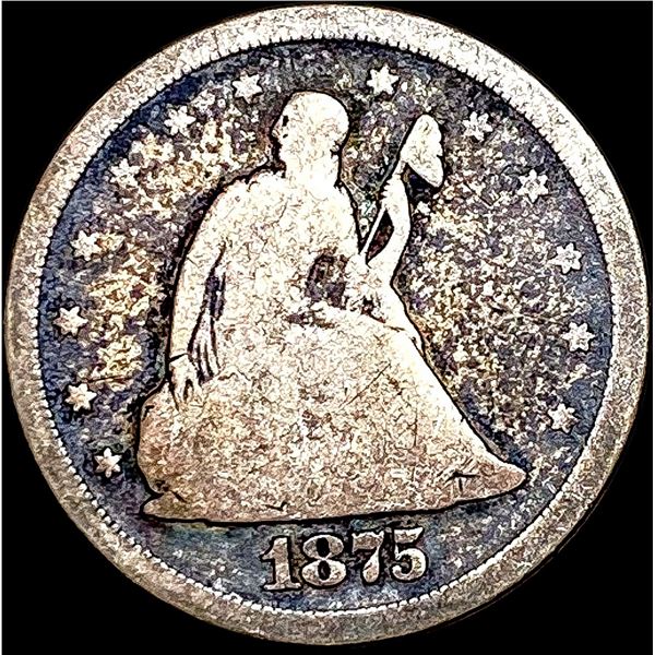 1875-S Twenty Cent Piece NICELY CIRCULATED