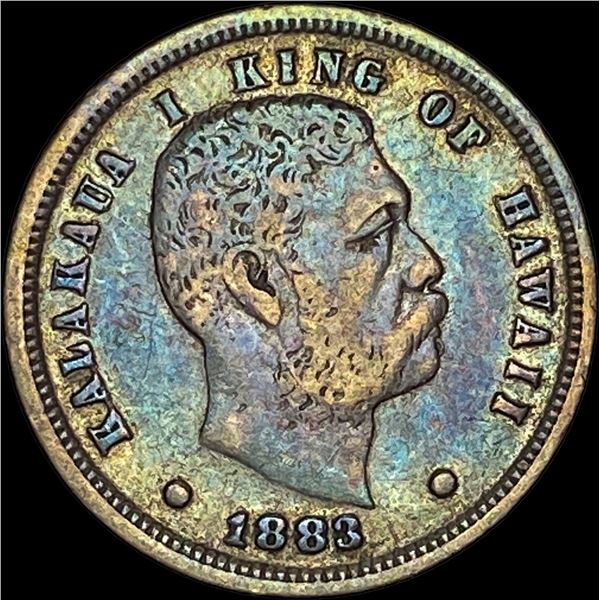 1883 Hawaii Silver Dime NEARLY UNCIRCULATED