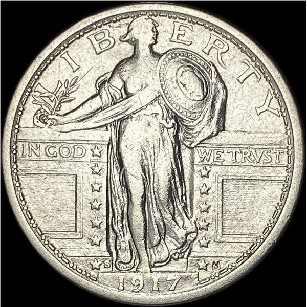 1917-S Type 1 Standing Liberty Quarter HIGH  GRADE