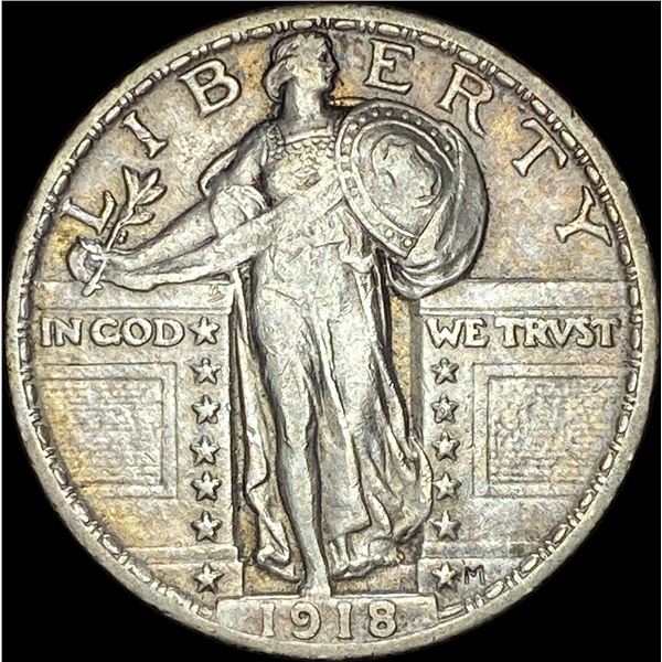 1918 Standing Liberty Quarter NEARLY  UNCIRCULATED