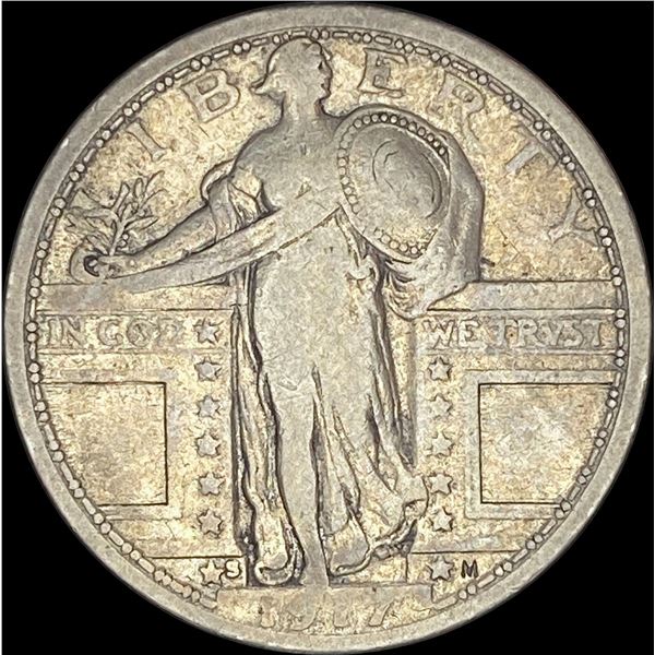 1917-S Type 1 Standing Liberty Quarter NICELY  CIRCULATED
