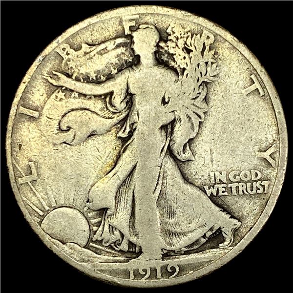 1919-D Walking Liberty Half Dollar NICELY  CIRCULATED