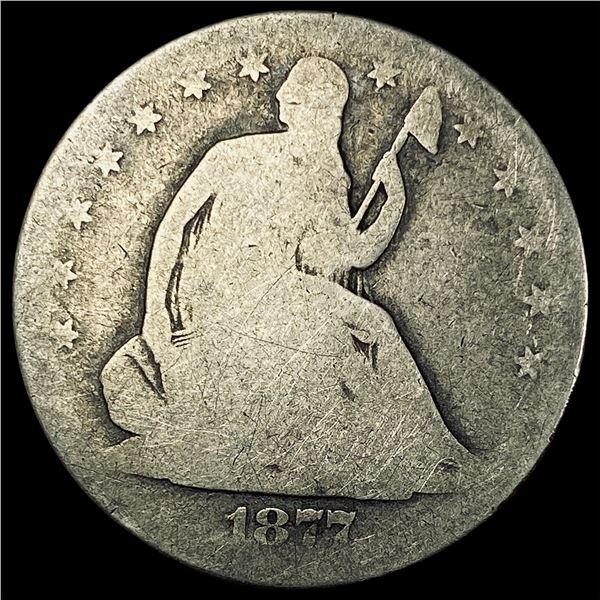 1877-CC Seated Liberty Half Dollar NICELY  CIRCULATED