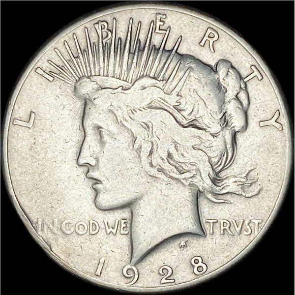 1928 Silver Peace Dollar LIGHTLY CIRCULATED