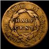 Image 2 : 1829 Classic Head Half Cent NICELY CIRCULATED