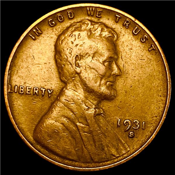 1931-S Lincoln Wheat Cent ABOUT UNCIRCULATED