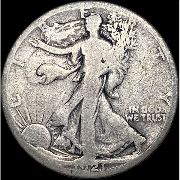 1921-S Walking Liberty Half Dollar NICELY  CIRCULATED