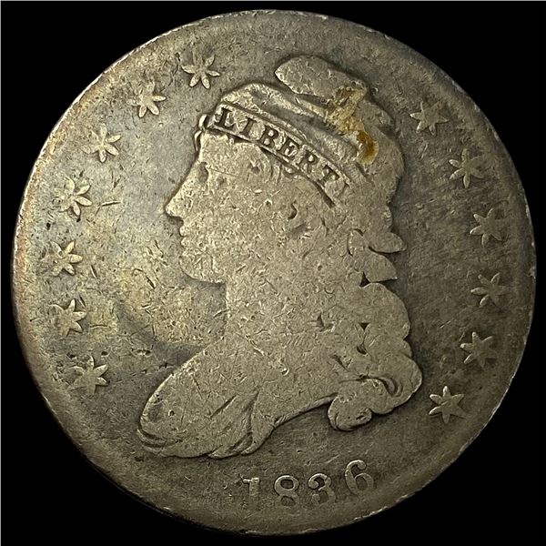 1836 Capped Bust Half Dollar NICELY  CIRCULATED
