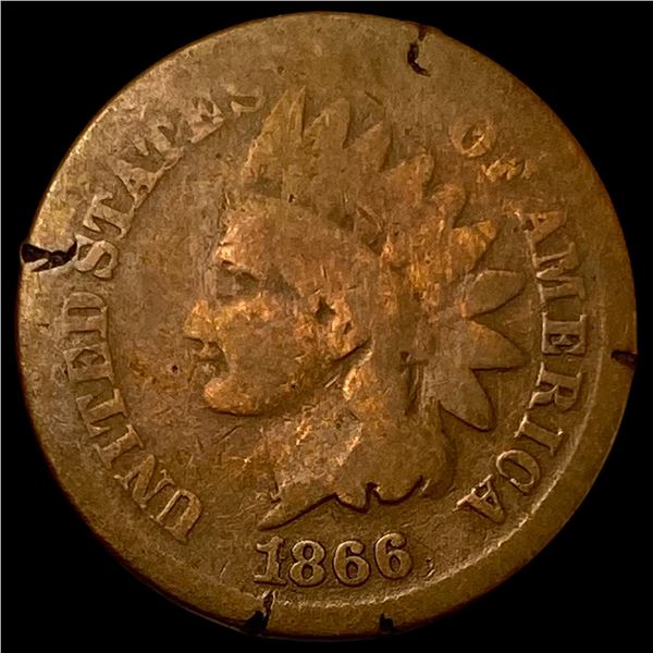 1866 Bronze Indian Head Cent NICELY  CIRCULATED