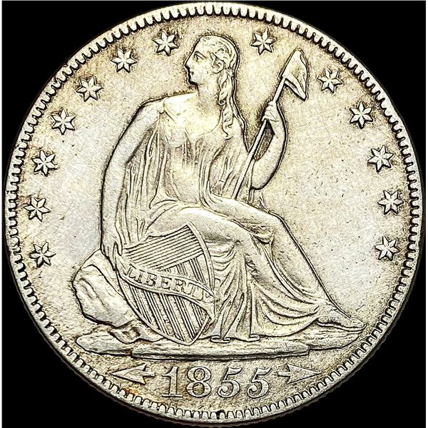 1855-O Seated Liberty Half Dollar CLOSELY  UNCIRCULATED
