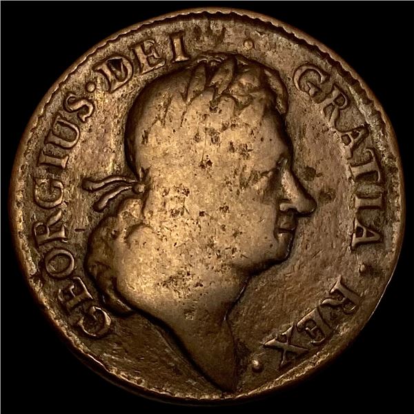1723 Wood's Hibernia Halfpenny HIGH GRADE