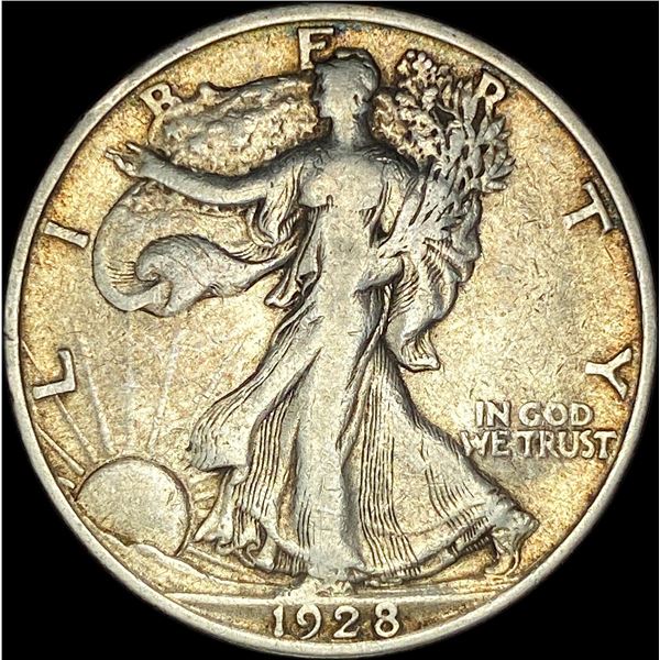 1928-S Walking Liberty Half Dollar NEARLY  UNCIRCULATED