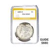 1889-O Morgan Silver Dollar PGA MS63