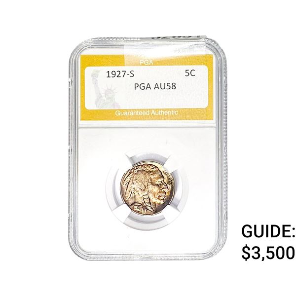 1927-S Jefferson Nickel PGA AU58
