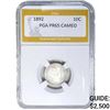 Image 1 : 1892 Barber Dime PGA PR65 Cameo