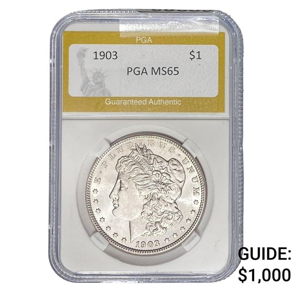 1903 Morgan Silver Dollar PGA MS65