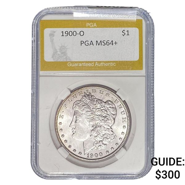 1900-O Morgan Silver Dollar PGA MS64+