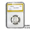 1936-D Washington Silver Quarter PGA MS63