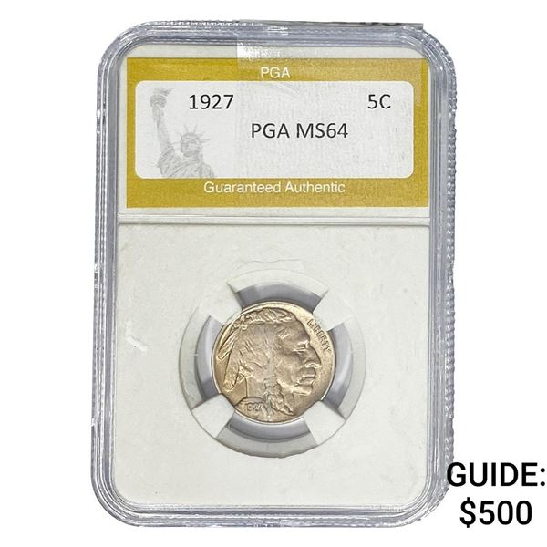 1927 Buffalo Nickel PGA MS64