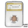 1909 Indian Head Cent PGA MS65 RB