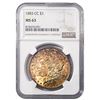 Image 1 : 1883-CC Morgan Silver Dollar NGC MS63
