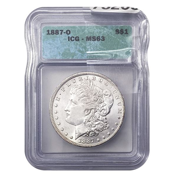 1887-O Morgan Silver Dollar ICG MS63