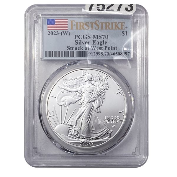 2023-W Walking Liberty Dollar PCGS MS70 REV OF 07