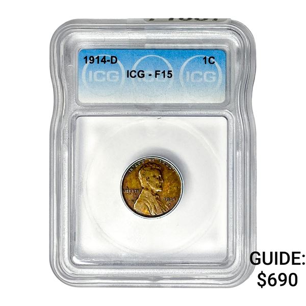 1914-D Wheat Cent ICG F15
